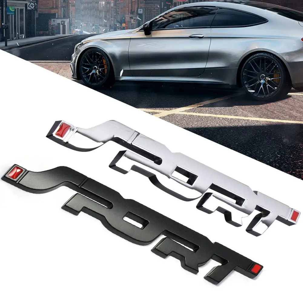 

1 pcs Fashion SPORT Emblem Trunk Fender Badge 3D Metal Car Vehicle Sticker Decal Decoration car emblem logo Stickers