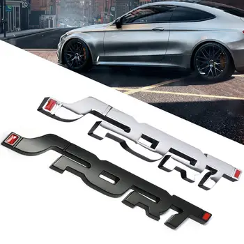 

1 pcs Fashion SPORT Emblem Trunk Fender Badge 3D Metal Car Vehicle Sticker Decal Decoration car emblem logo Stickers