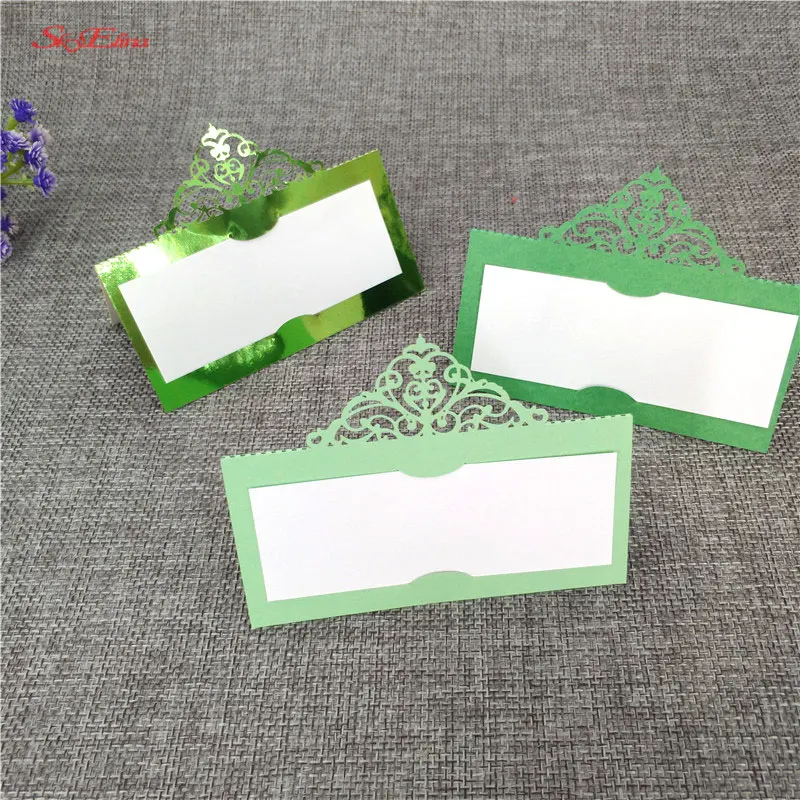 100 Pcs Laser Cut  Place Escort Card Name Place Seat Card Wedding Supplies Table Cards For Party Table Decoration 5zSH87 (124)