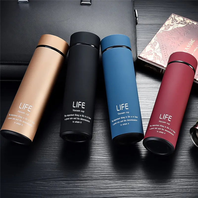 IVYSHION 500ml Insulate Thermos Tea Vacuum Flask With Filter Stainless Steel 304 Thermal Cup Coffee Mug Water Bottle Thermocup