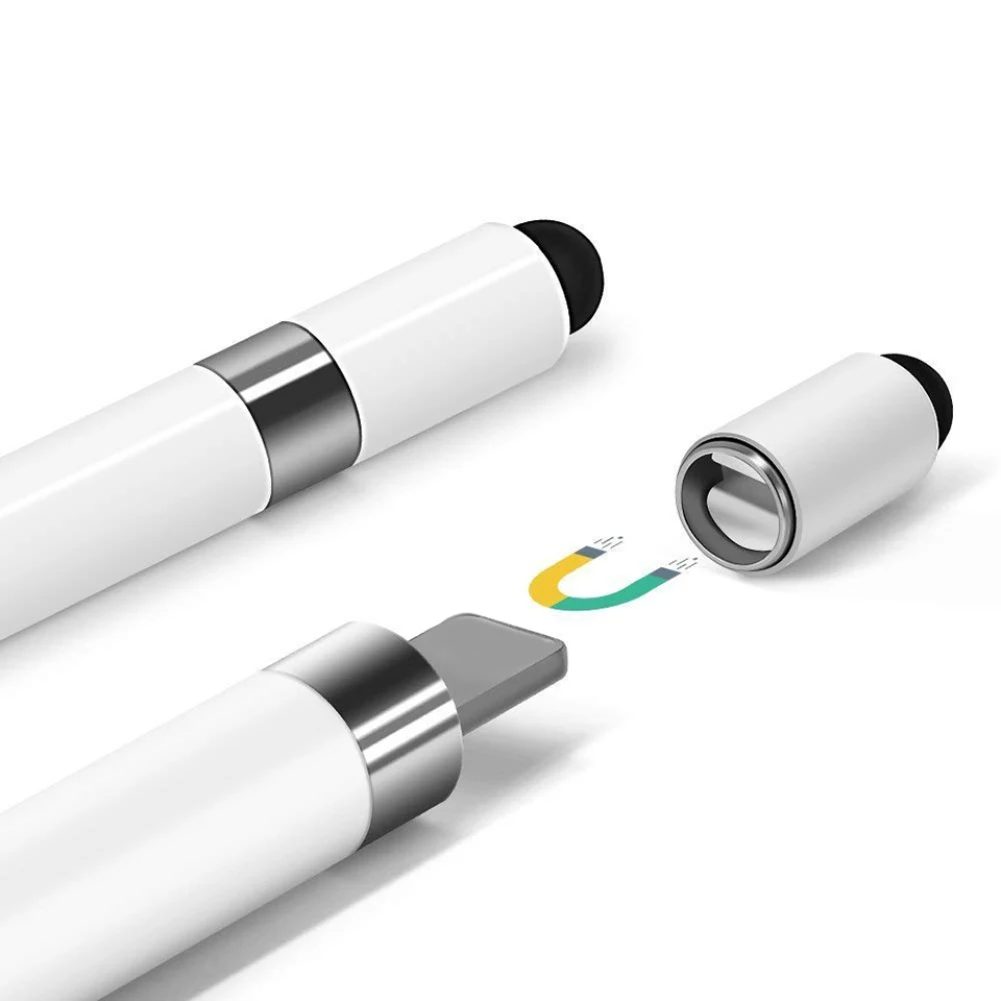 Силиконовый/магнитный материал головка сенсорная ручка наконечник для письма стилус Крышка для Apple карандаш