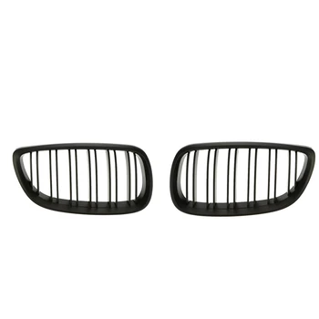

Matte Black Double line Kidney Grill Grille for BMW E92 E93 3 Series M3 Coupe Cabriolet 06-10 2 Door