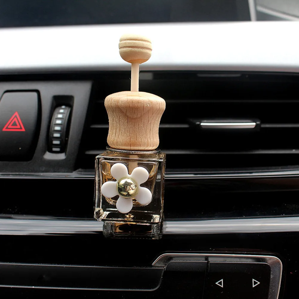 kongyide Car Perfume Bottle Perfume Diffuser Empty Bottle Automobile air conditioner perfume clip Car Decor Air Freshener