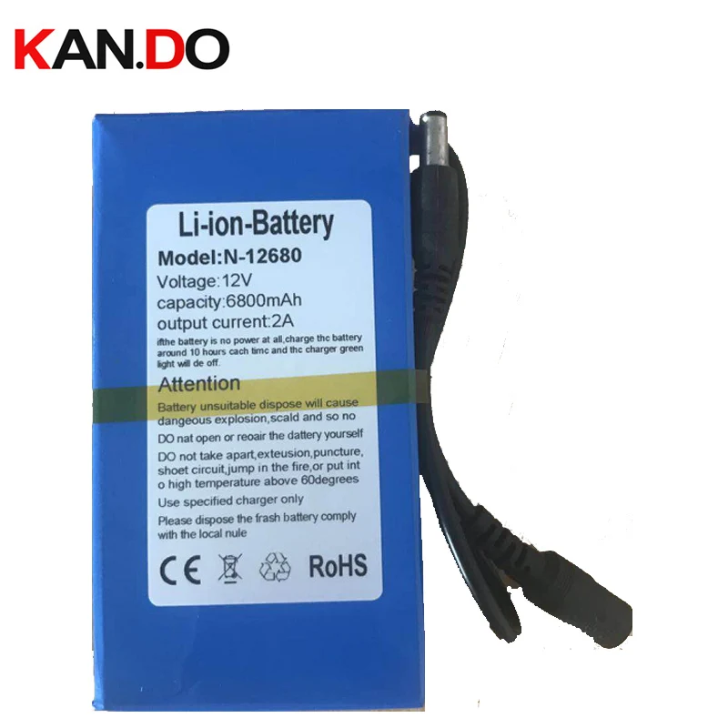 CE ROHS MSDS quality 6.8Ah capacity lithium battery smart CCTV camera