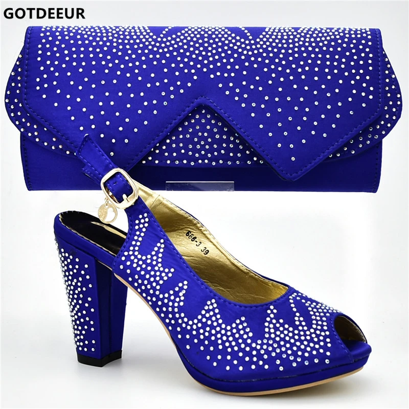 

New Arrival Women Wedding Shoes and Bag Set In Italy Italian Shoe and Bag Set for Party In Women Designer Shoe Women Luxury 2019