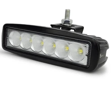 1pcs 6 Inch 18W LED Work Light for Indicators Motorcycle Driving Offroad Boat Car Tractor Truck 4×4 SUV ATV Spot 12V DRL