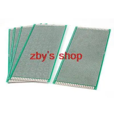 

5 Pcs Dual Side Prototype PCB Circuit Board Plate 10cmx22cm