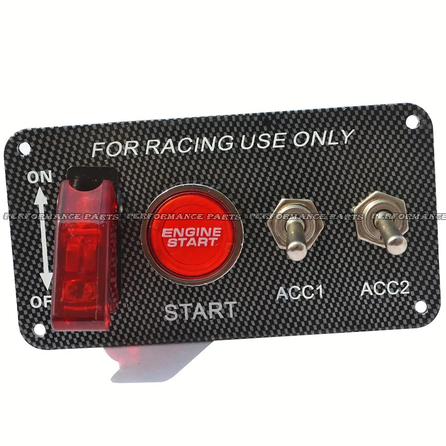 Universal Ignition Switch Panel Engine Start Button With 2AC  (3)