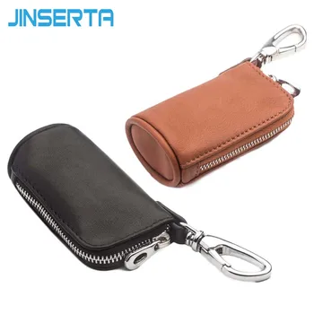

JINSERTA Genuine Leather for Apple Airpods Earphone Case Protective wireless Cover Simple Loading Car keys & Coin Cowhide Bag