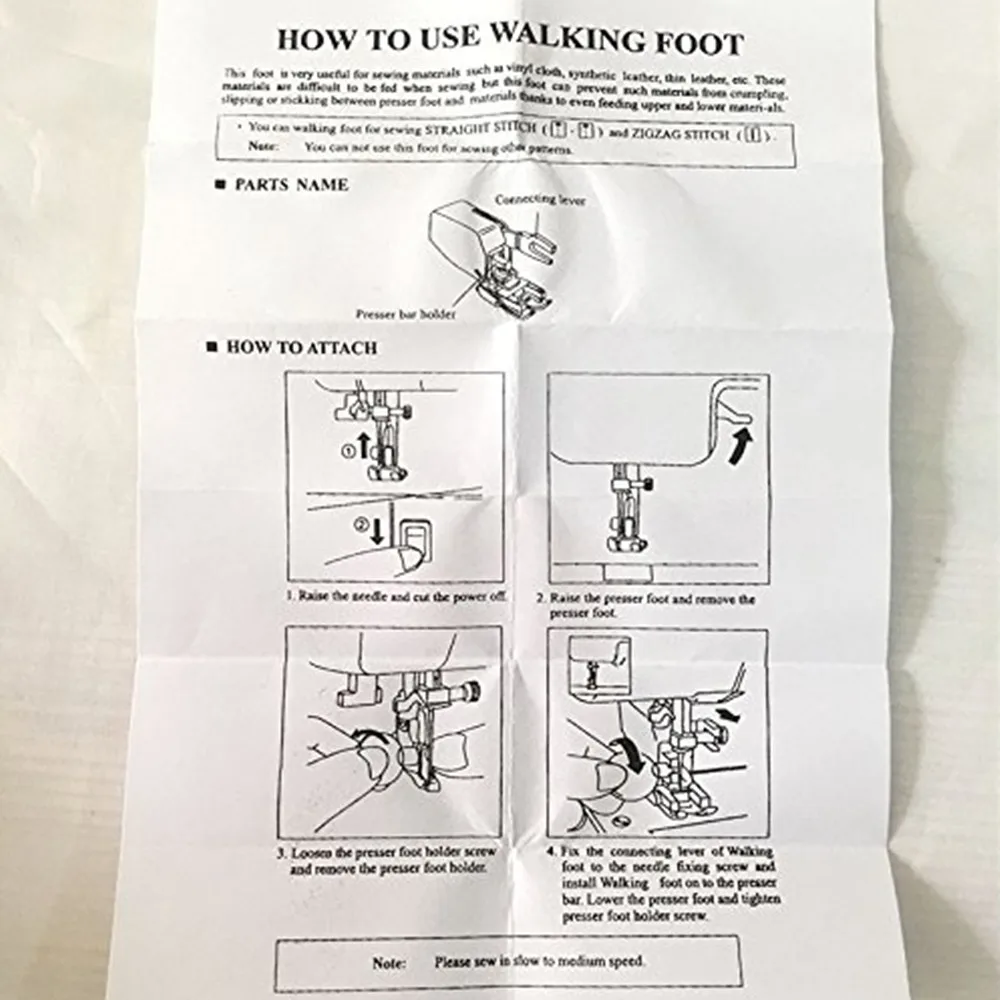  Open Toe Walking Foot Even Feed Feet F033N F033 XC2214002 Sewing Machine Parts Presser foot sewing 