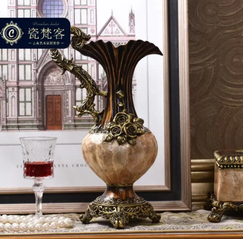 

European luxury vase ornaments home decorations