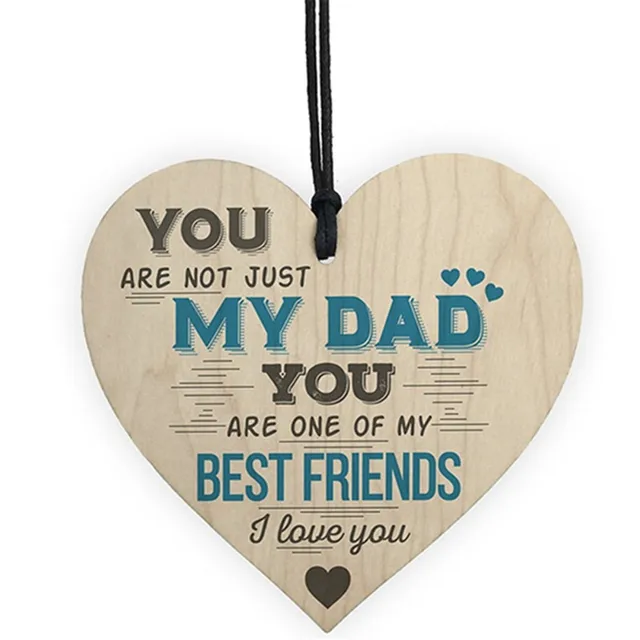 label Daddy  Wooden heart