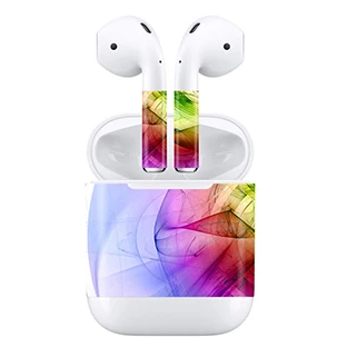 GOOYIYO-для Apple AirPods 1 2 DIY персональная наклейка наушники Проводная зарядная коробка 3M виниловая наклейка цветные аксессуары для кожи - Цвет: A028