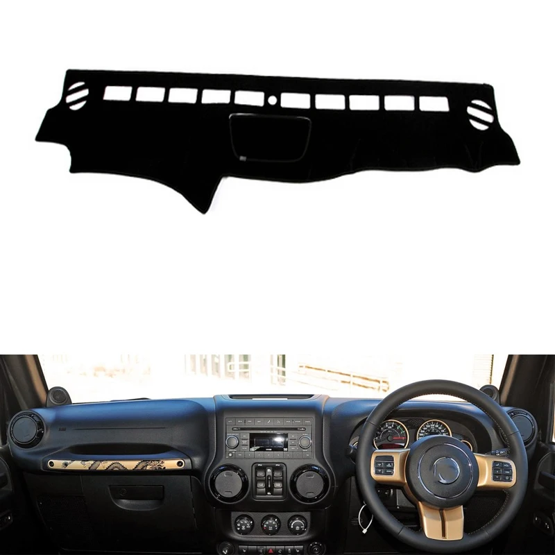 Для Jeep Wrangler 2008 2009 2010 2011 2017 автомобильный Стайлинг Нескользящие нижние Чехлы Dashmat