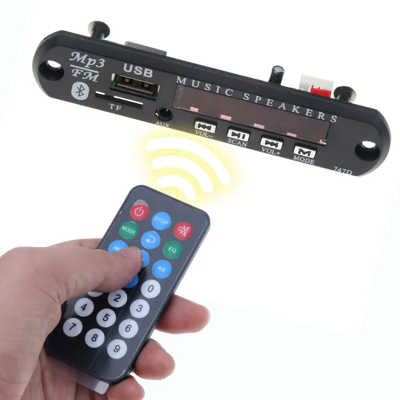 MP3 WMA декодер KEBIDU Bluetooth аудио модуль плата беспроводной USB TF FM радио 5 в 12 В для