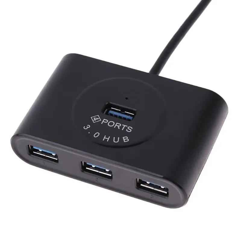 Высокоскоростной 5 Гбит/с 4 портами USB 3,0 концентратор переходник разветвитель конвертер для ноутбука