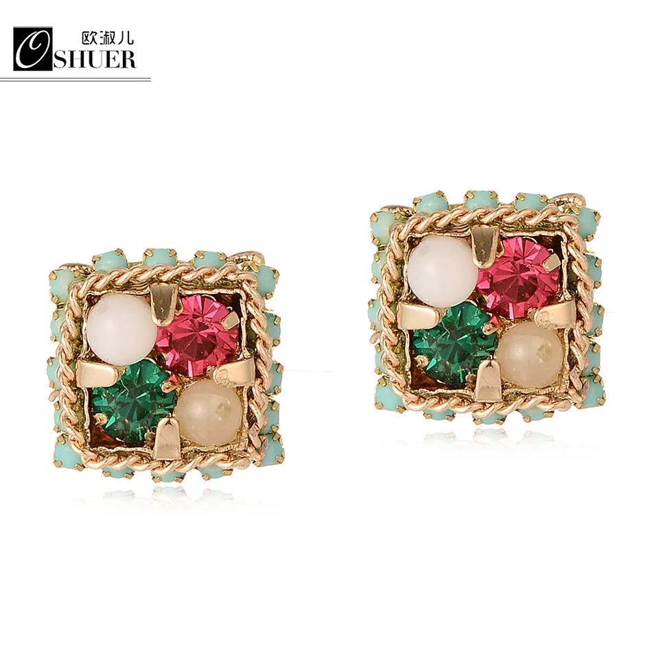 

2018 New Arrive Fashion Design Earrings For Women Jewelry Rhinestone Stud Earrings Brincos