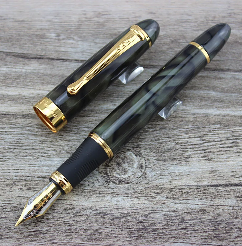 JINHAO X450 серый зеленый мрамор бизнес Средний перьевые ручки новые офисные бизнес школы ручка для письма