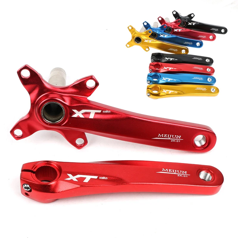 MEIJUN mountain bike aluminum alloy hollow integrated disc, crank
