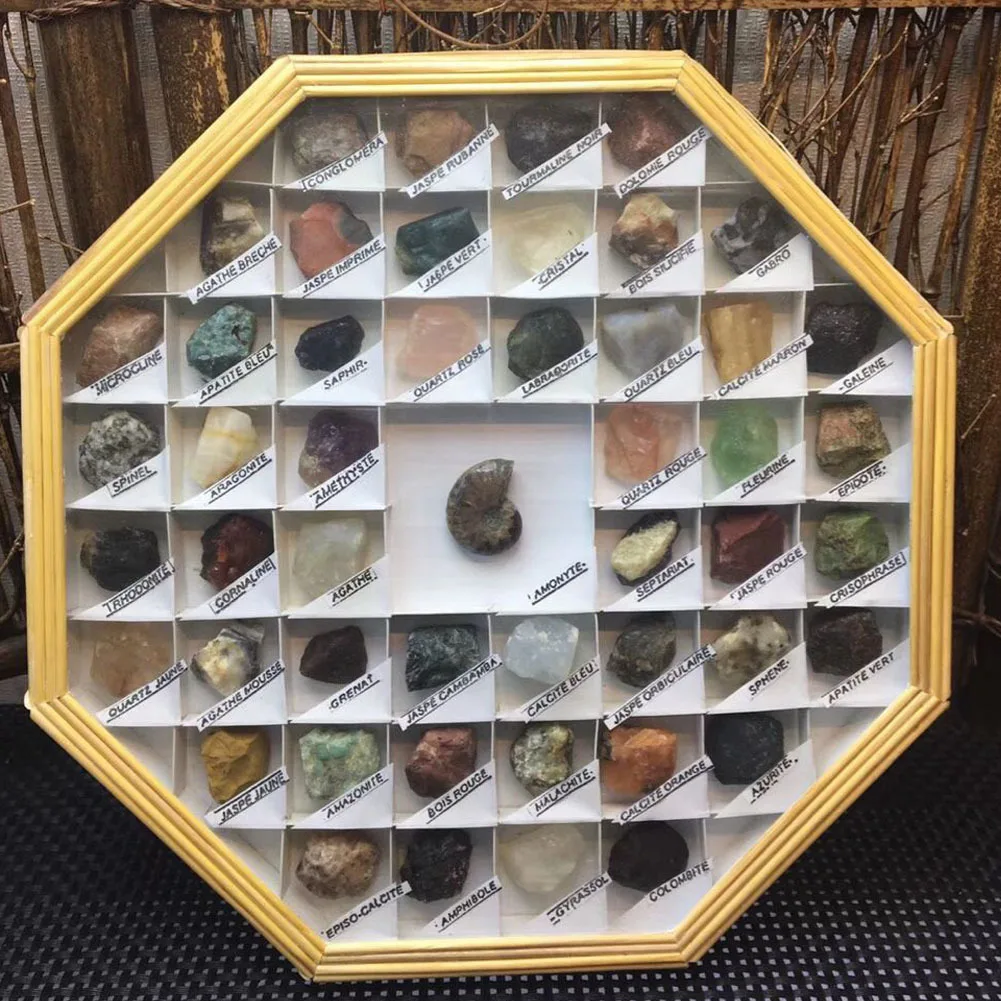 49 видов природного камня Кристалл сырье минеральный Хрустальный Турмалин обсидиан Родонит лазурит образцы