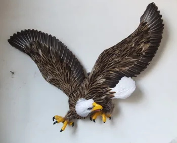 

big Simulation eagle toy polyethylene&furs wings eagle model gift about 90x95cm y0084