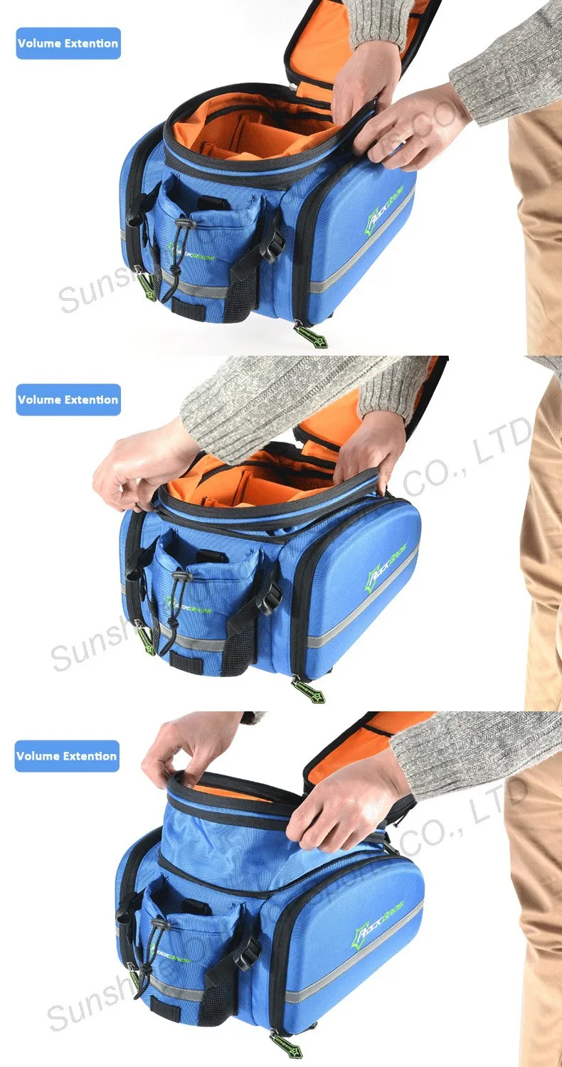 Excellent Rockbros 12L Mountain Bike Bag 3 In 1 Rear Rack Shoulder Sotrage Carrier Bags Handbag Bicycle Trunk Cycling Saddle Bag 5 Excellent Rockbros 12L Mountain Bike Bag 3 In 1 Rear Rack Shoulder Sotrage Carrier Bags Handbag Bicycle Trunk Cycling Saddle Bag 5