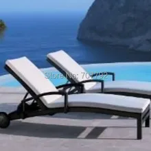 Современный дизайн уличной мебели poolside Ротанговые шезлонги
