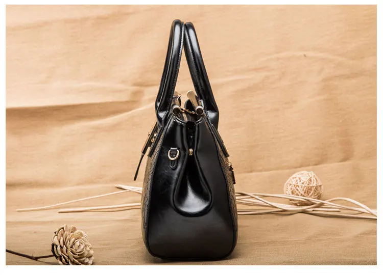 FoxTail & Lily китайский стиль Винтаж сумки на плечо для женщин пояса из натуральной кожи тиснением Элегантные Дамы Crossbody сумка Лидер продаж