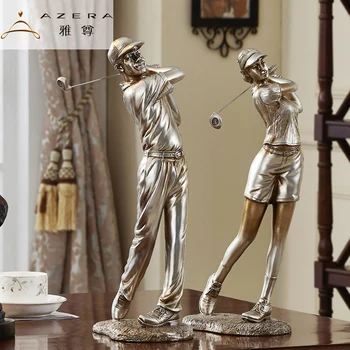 

Golf player character simple resin crafts ornaments Home Furnishing Decor studio ornaments gifts