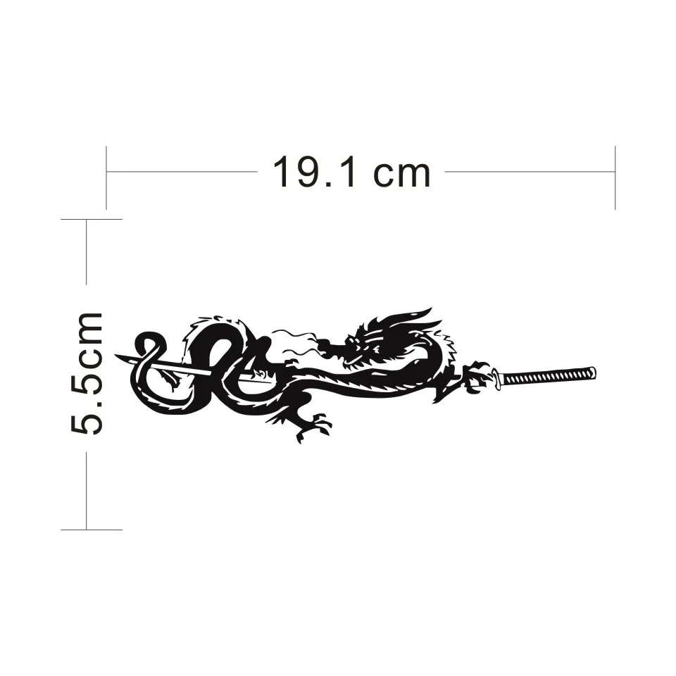Cunymagos Dragon Creative Decor Car Sticker Motorcycle Vinyl Car Styling Auto Car Wall Window Door Decal Sticker 19.1cm5 (2)