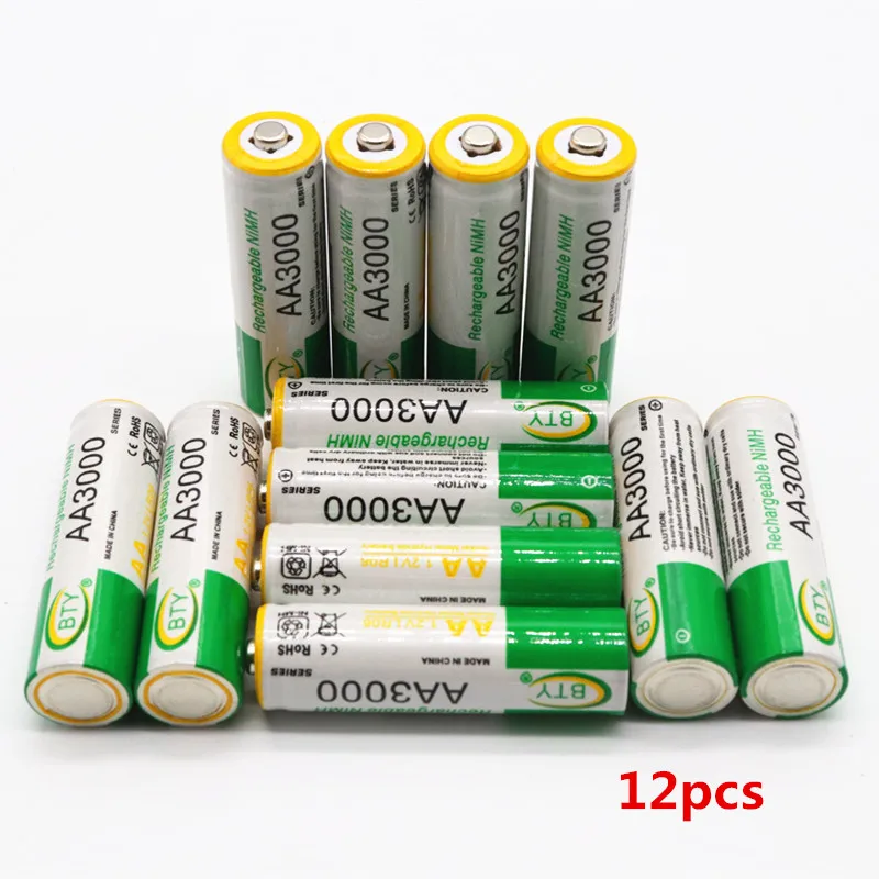 Daweikala AA 3000 1,2 V Quanlity аккумуляторная батарея AA 3000mAh BTY Ni-MH 1,2 V аккумуляторная батарея 2A 3000