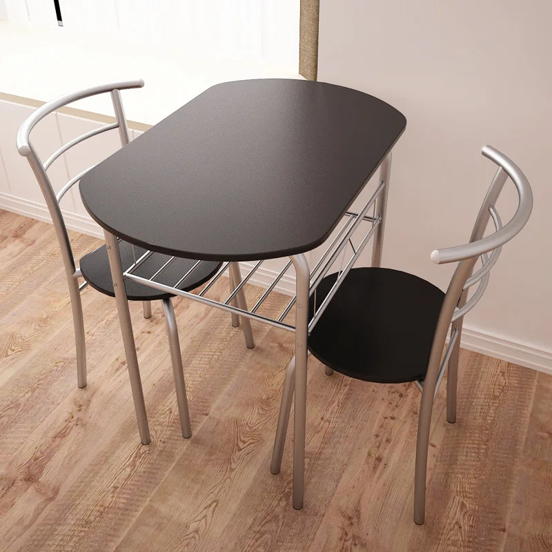 LK629 высокое качество журнальный столик набор креативные современные обеденные столы с двумя стульями ресторан кафе стулья мебель для дома