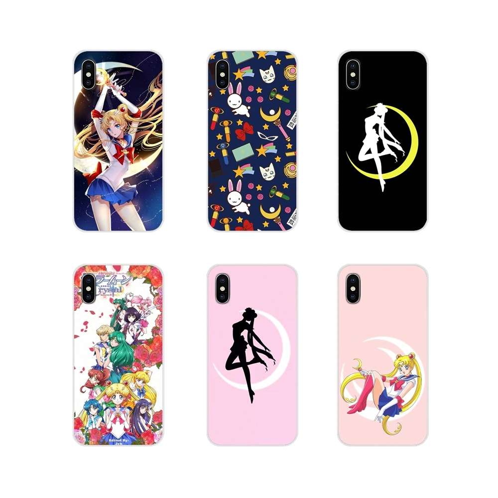Прозрачный чехол из ТПУ для Samsung A10 A30 A40 A50 A60 A70 Galaxy S2 Note 2 3 Grand Core Prime sailormoon girl crystal |