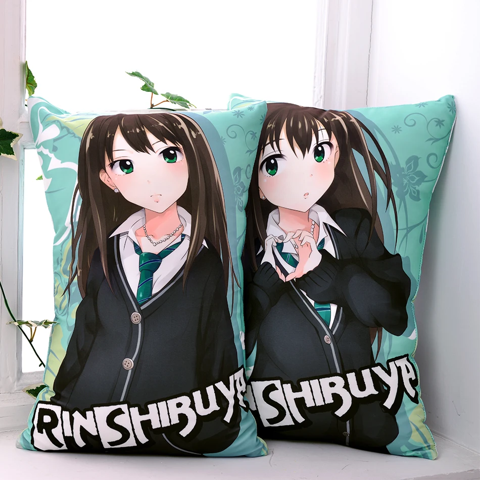 Japanese Anime Idolmaster Shibuya Rin Hugging Body Back Pillow Cute