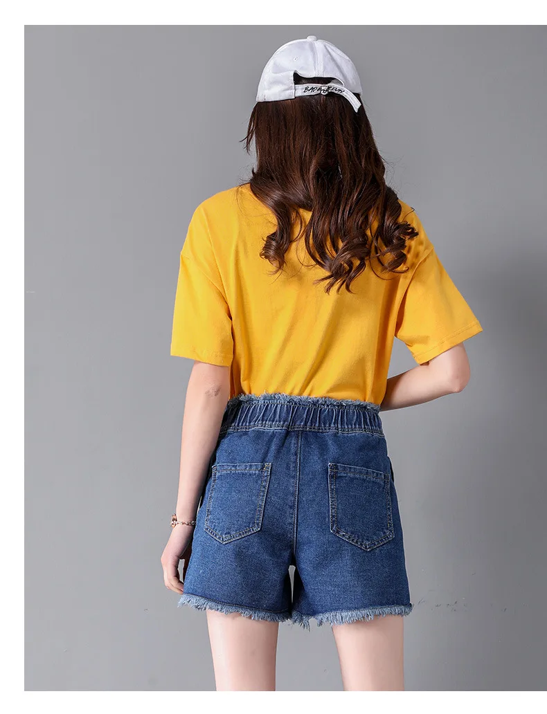 Джинсовые шорты женские лето 2019 лето новые джинсовые шорты с бахромой из красного дерева шорты женские джинсы рваные джинсы для женщин