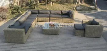 

Quality assured outdoor furniture rattan sofa set living room furniture