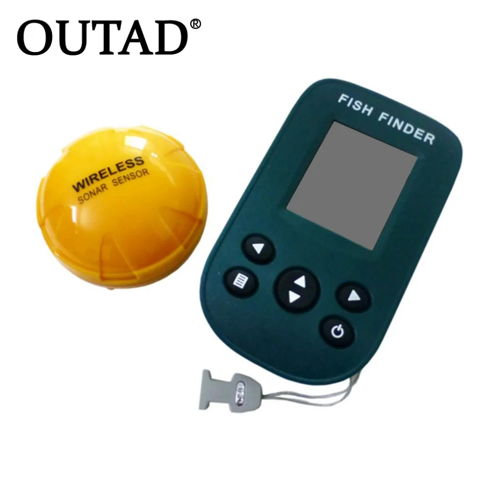

OUTAD Portable Dot Matrix Fish Finder Wired Sonar Sensor Fishing Detector 0.7-100M Depth Sounder Alarm Lake Sea Fishing Tackle