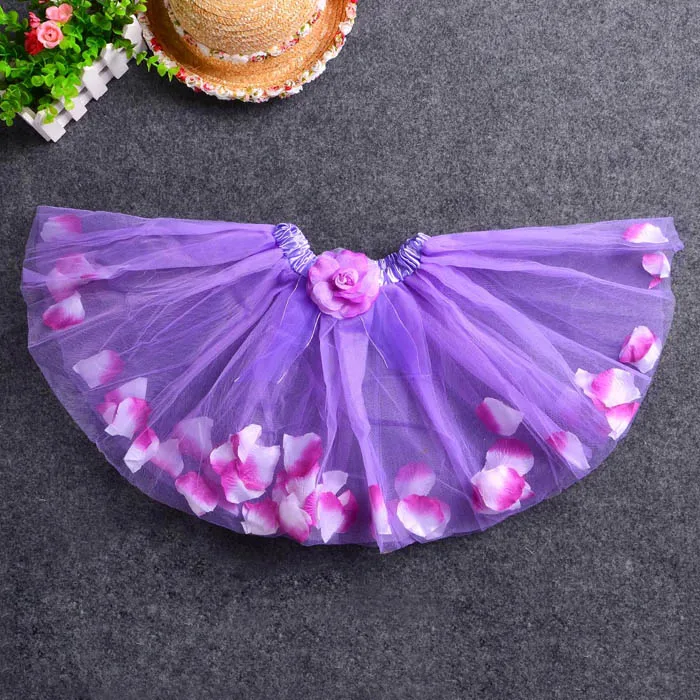 

Summer New Fashion Baby Girls Kids Princess Mesh Petal Flower Ball Gown Mini Skirts Sweet Girls Tutu Dance Short PettiSkirt