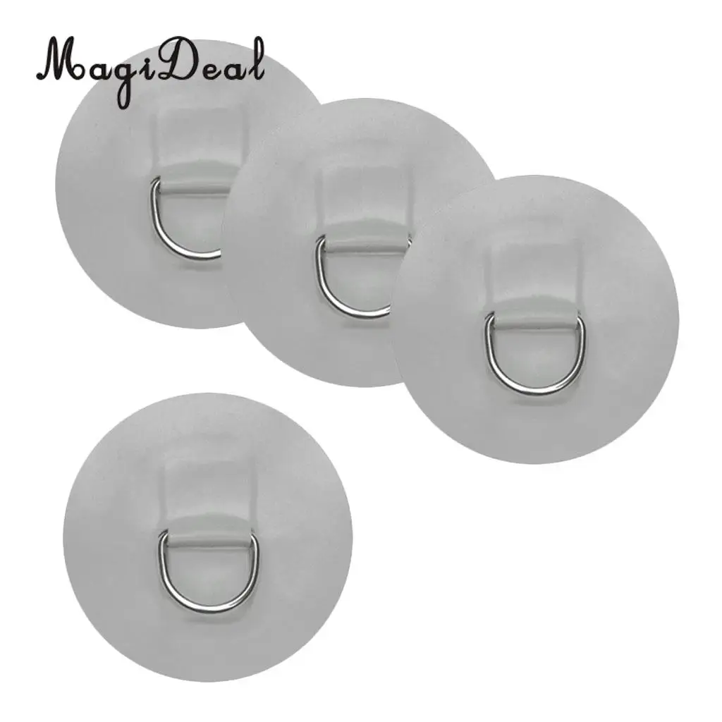 4 Pieces D-ring Pad Patch for Inflatable Boat Raft PVC Raft / Dinghy / Kayak / Canoe / SUP / Surfboard Colorful Accessories