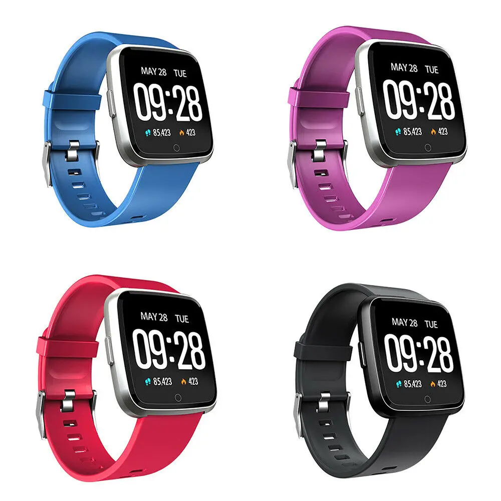 

Men Women Smart Color Screen Waterproof Watch Fitness Heart Rate Monitor Blood Pressure Sport Wristwatch Accessories