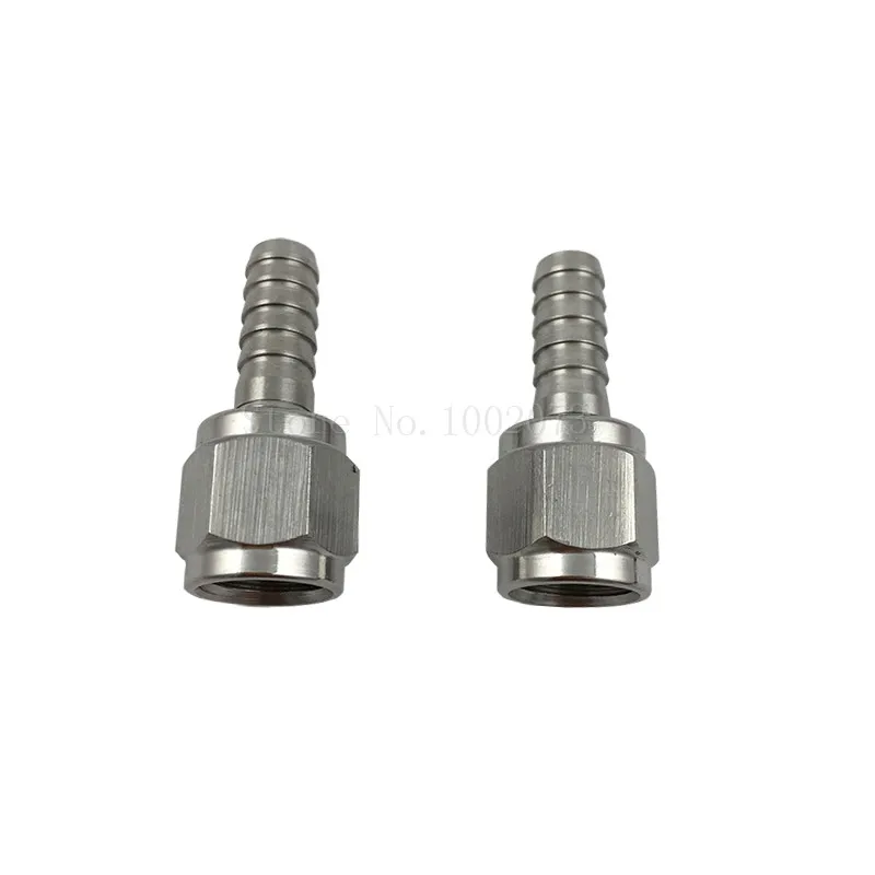 

2pcs/lot Stainless Barbed Swivel Nut Flared With 1/4" ID for Ball Lock Pin Lock MFL Disconnect Fitting Beer Brewing Hardware