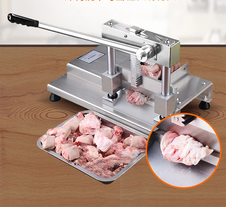 Stainless steel ribs guillotine machine; cut ribs bone cutter machine