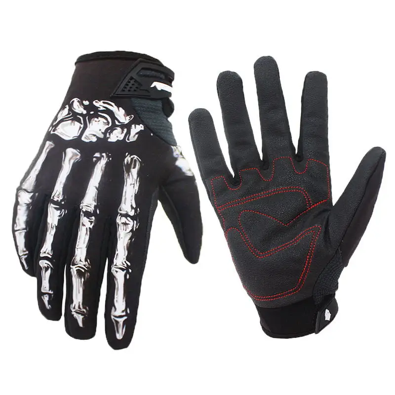 Велосипедные перчатки полный палец ветрозащитный Для мужчин Для женщин Термальность теплые мотоциклетные Сенсорного Экрана Перчатка MTB дорожный велосипед прихват - Цвет: Black