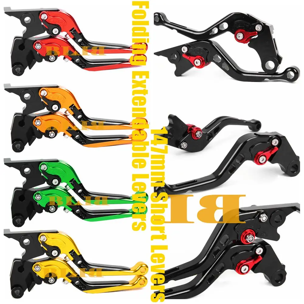 

For Kawasaki ZZR250 ZZR 250 H1-4 / H6-10 1990-1993 1992 Folding Extendable / 147 Short Clutch Brake Levers Motorcycle 8 Colors