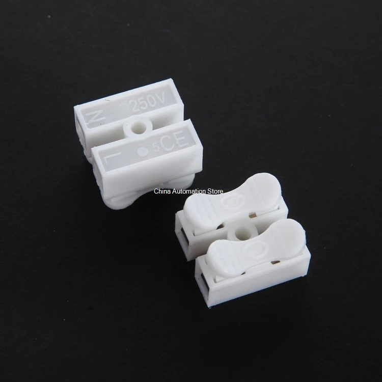 10pcs/lot 2p G7 Spring Wire Quick Connector Splice With No Welding No