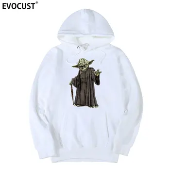 

star wars master yoda men Hoodies Sweatshirts women unisex Combed Cotton