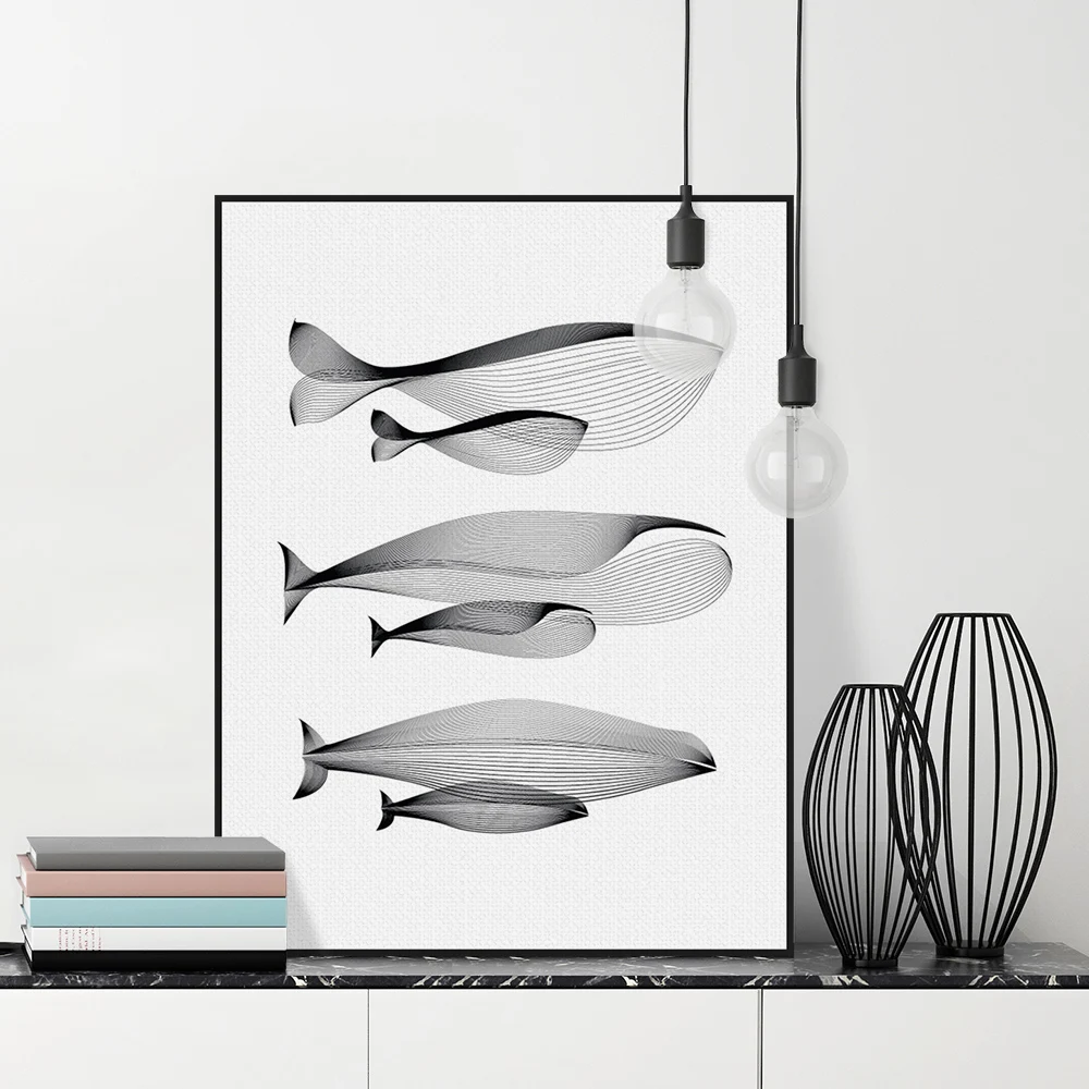 Online kaufen groÃhandel schwarz weiß linie kunst aus china ...