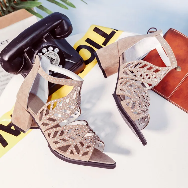Женские босоножки; шикарные летние женские туфли на квадратном каблуке 5 см со стразами; свадебные туфли; кожаные босоножки; 4 цвета; 459ft