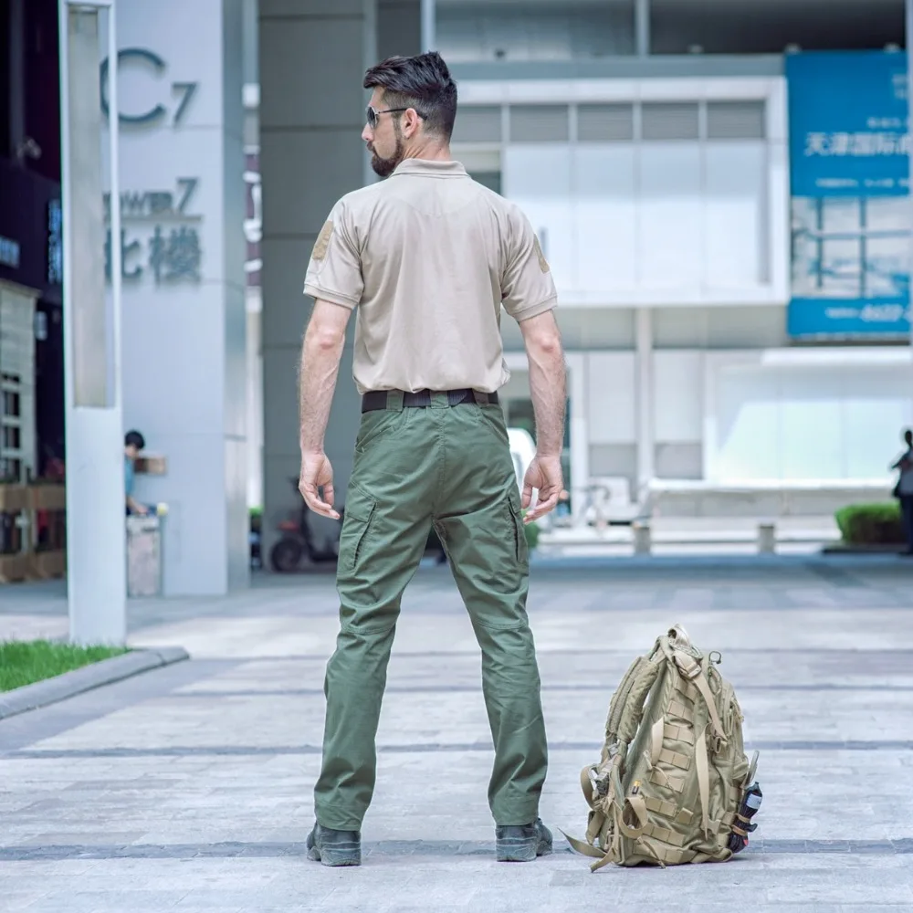Прочные штаны армейские военные Стиль брюки-карго Для мужчин IX9 армейские брюки Повседневное рабочие брюки SWAT Тонкий Карманный мешковатые штаны