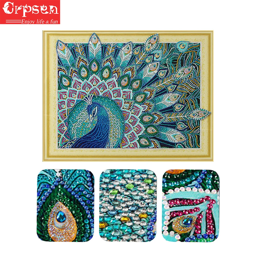 

Diamond Painting 5D DIY Drill Embroidery Peacock Diamond Mosaic Sale Picture Specail Diamond Accessories Home Decor Crpsen
